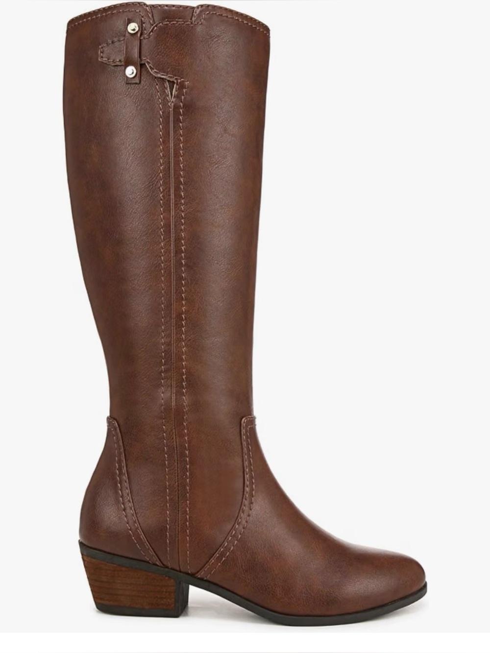 Dr. Scholl’s Classic Women's Brilliance Wide Calf Riding Boots - Brown